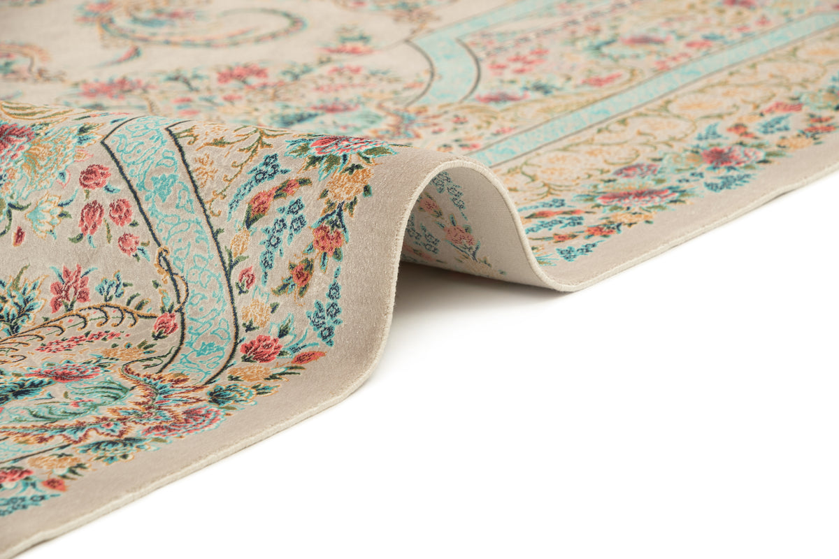 Rechteck Teppich Ghom Design in Grau von Hadorn™ - Lifestyle Image