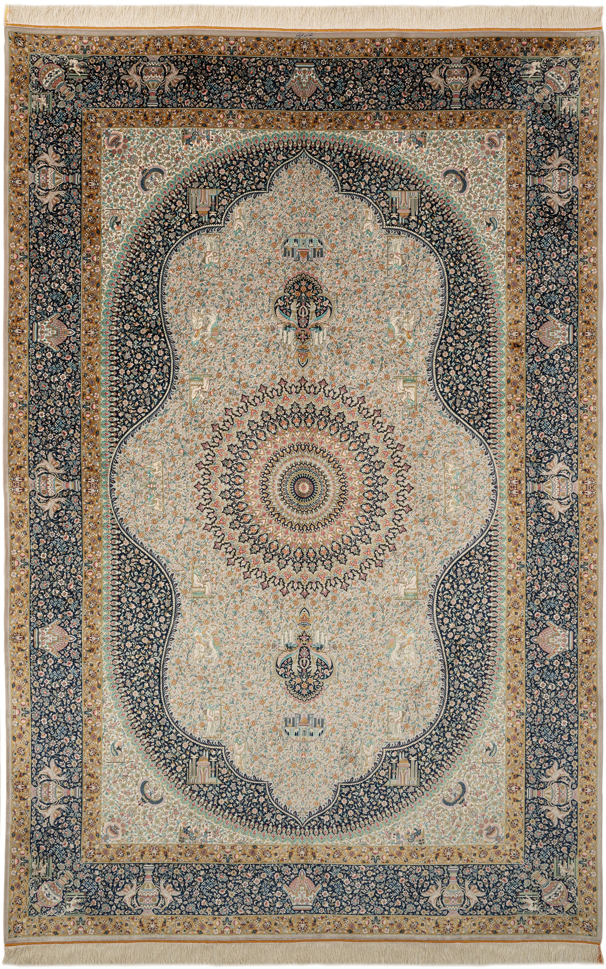 Rechteck Teppich Ghom Design in Grau von Hadorn™ - Lifestyle Image