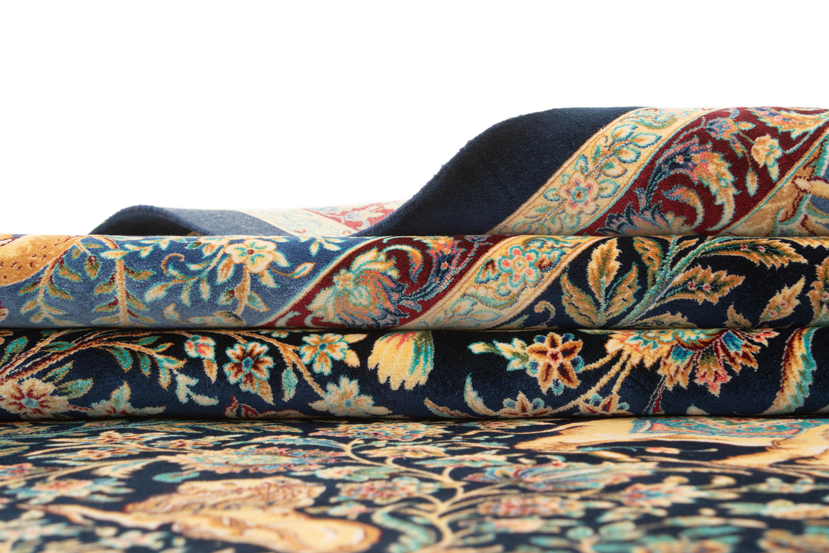 Rechteck Teppich Ghom Design in Dunkelblau von Hadorn™ - Lifestyle Image