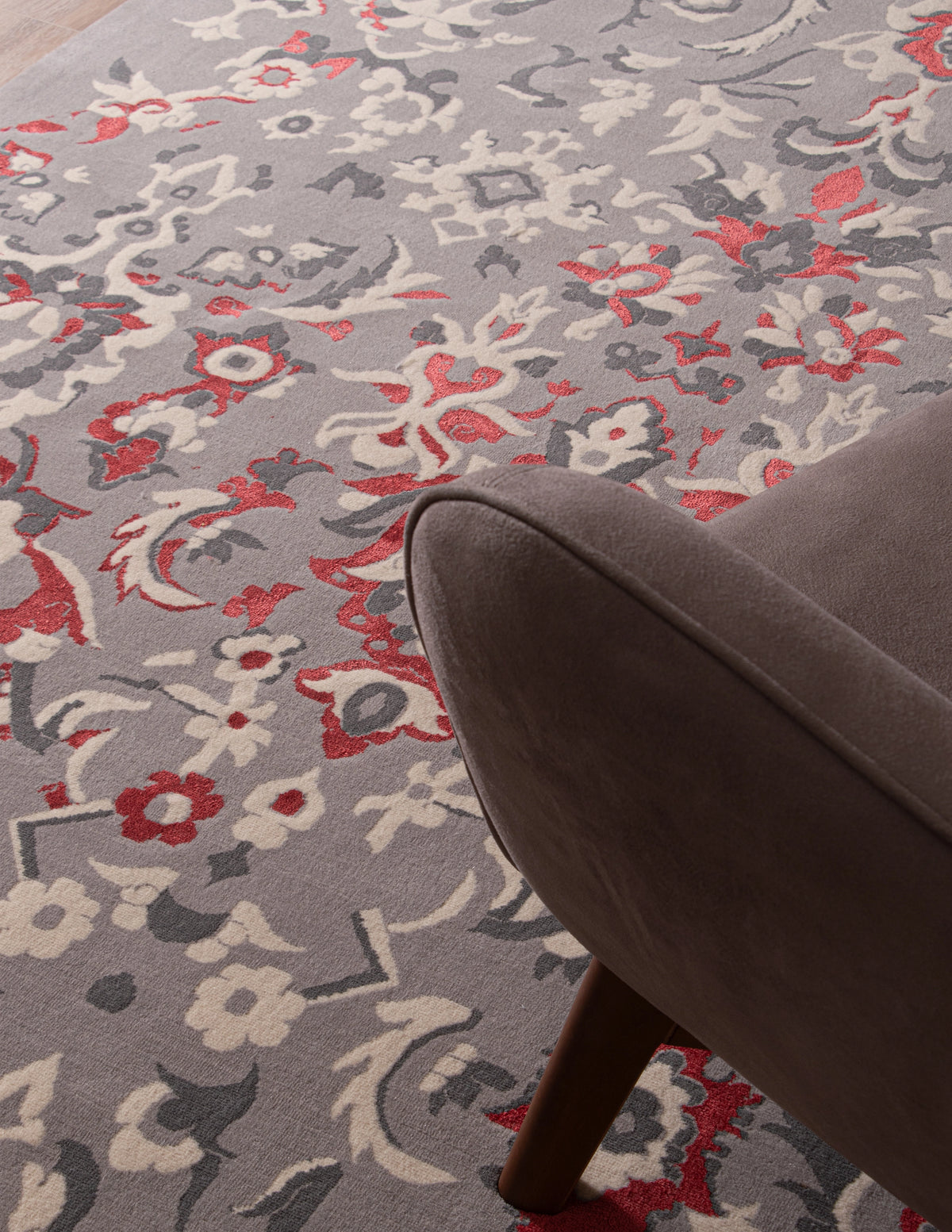Rechteck Teppich Emmen Deluxe in Grau von Hadorn™ - Lifestyle Image