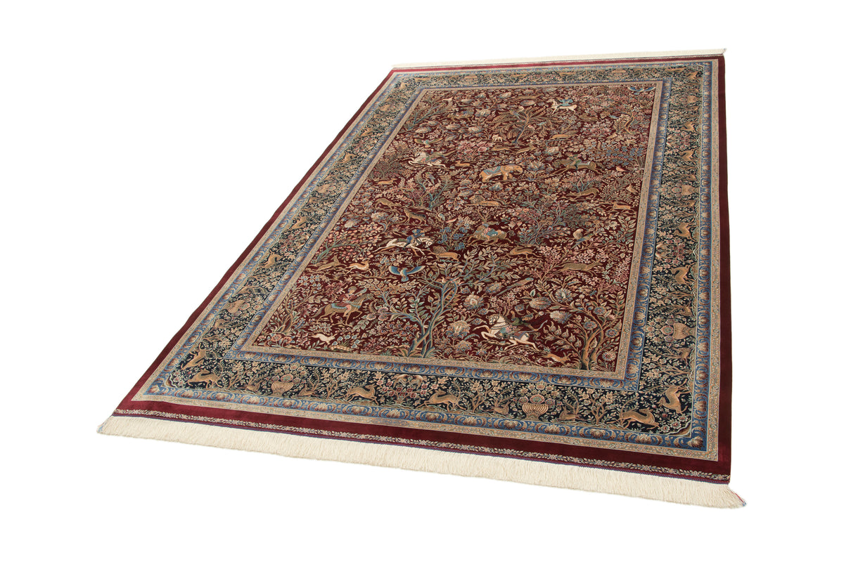 Rechteck Teppich Ghom Design in Rot von Hadorn™ - Lifestyle Image