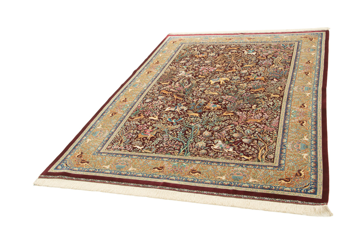 Rechteck Teppich Ghom Design in Rot von Hadorn™ - Lifestyle Image