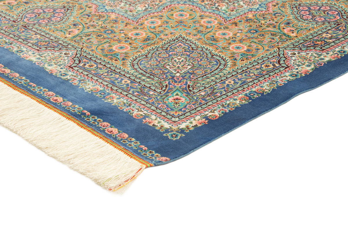 Rechteck Teppich Ghom Design in Blau von Hadorn™ - Lifestyle Image