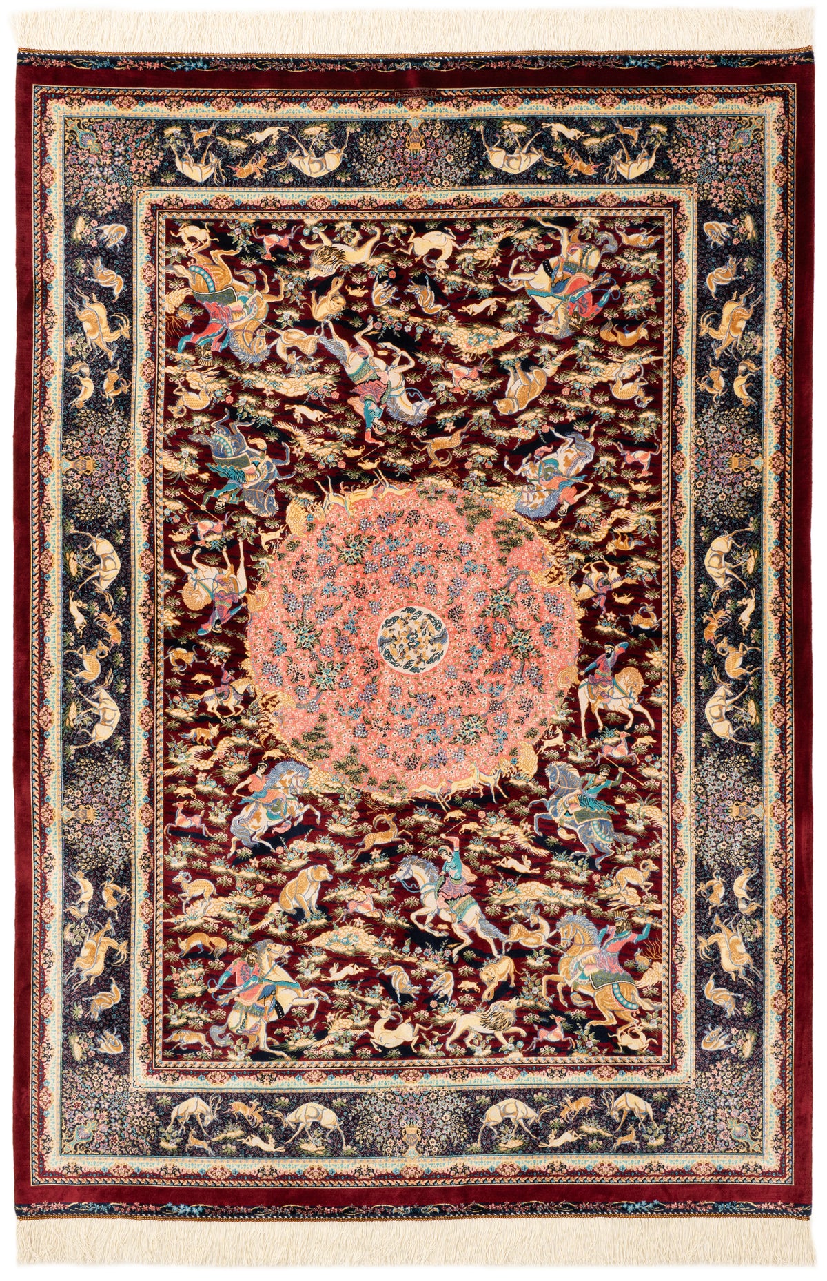 Rechteck Teppich Ghom Design in Rot von Hadorn™ - Lifestyle Image