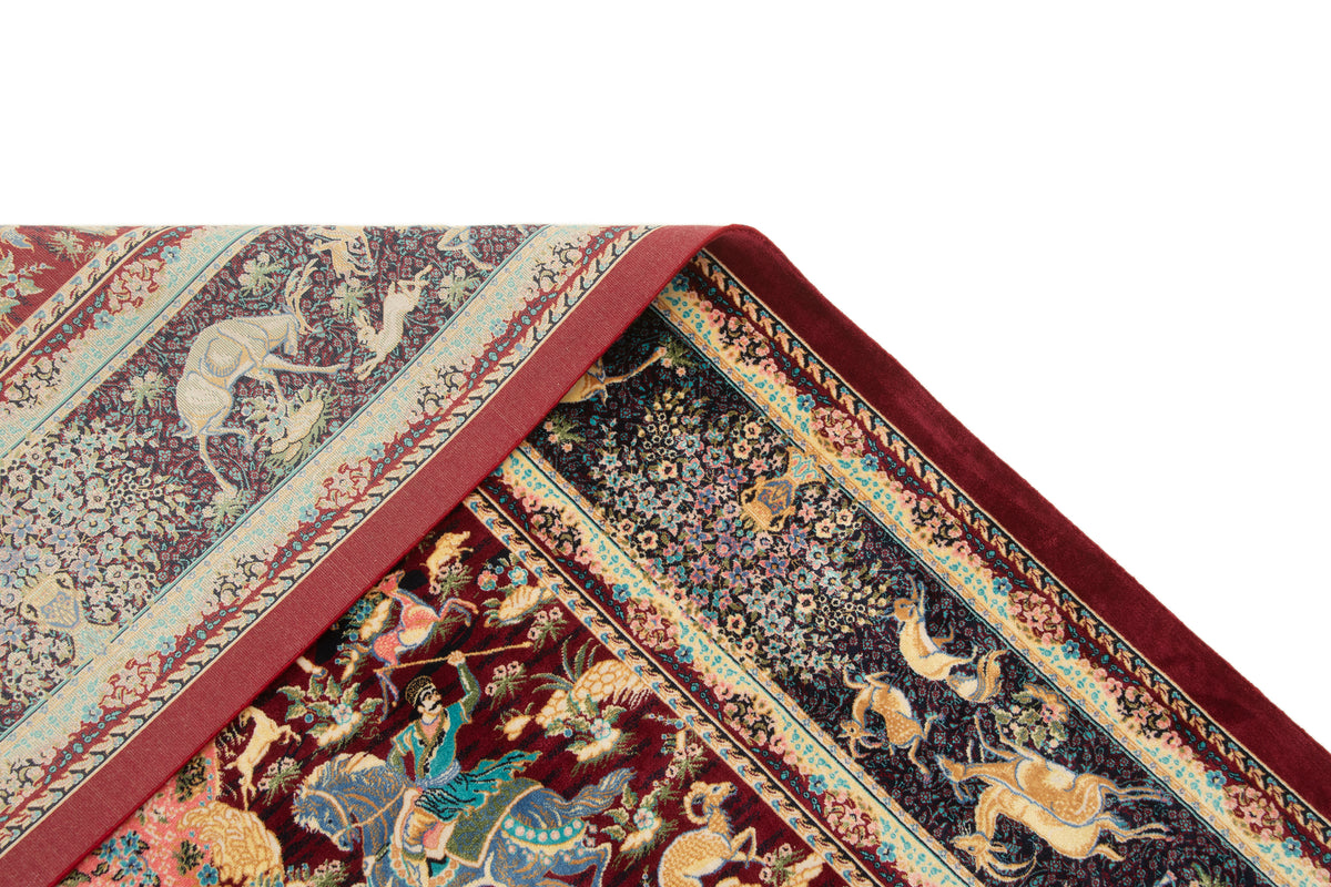 Rechteck Teppich Ghom Design in Rot von Hadorn™ - Lifestyle Image