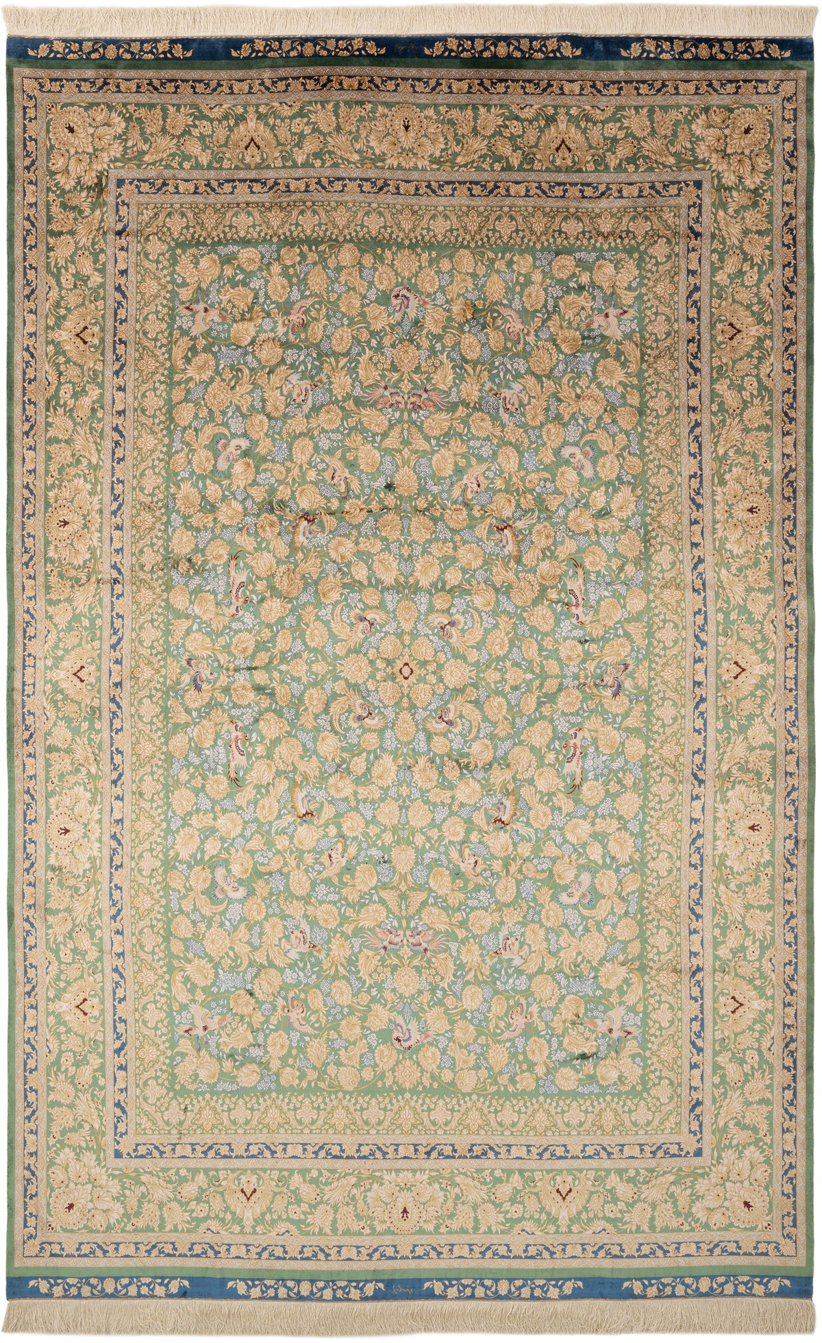 Rechteck Teppich Ghom Design in Grün von Hadorn™ - Lifestyle Image