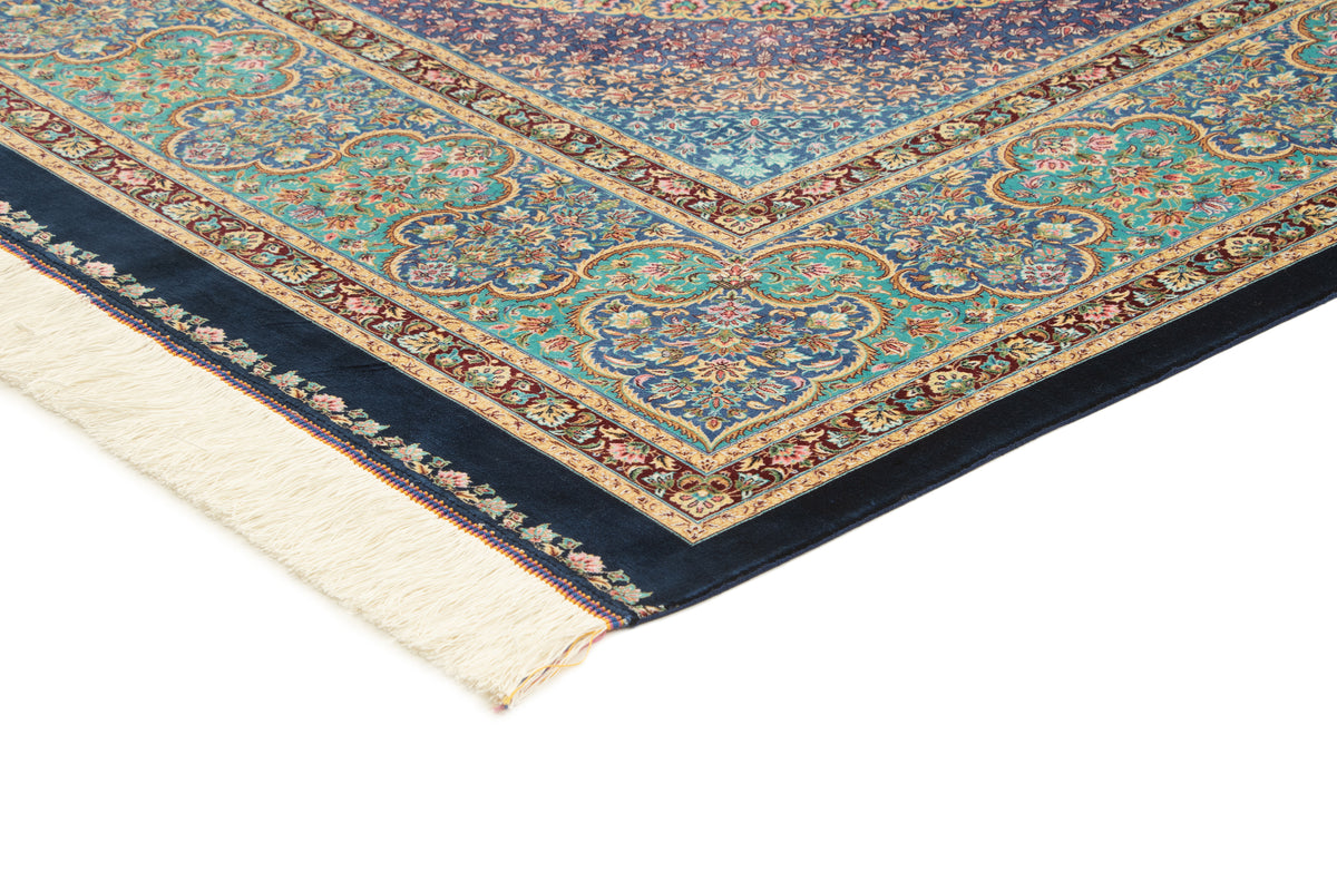Rechteck Teppich Ghom Design in Dunkelblau von Hadorn™ - Lifestyle Image