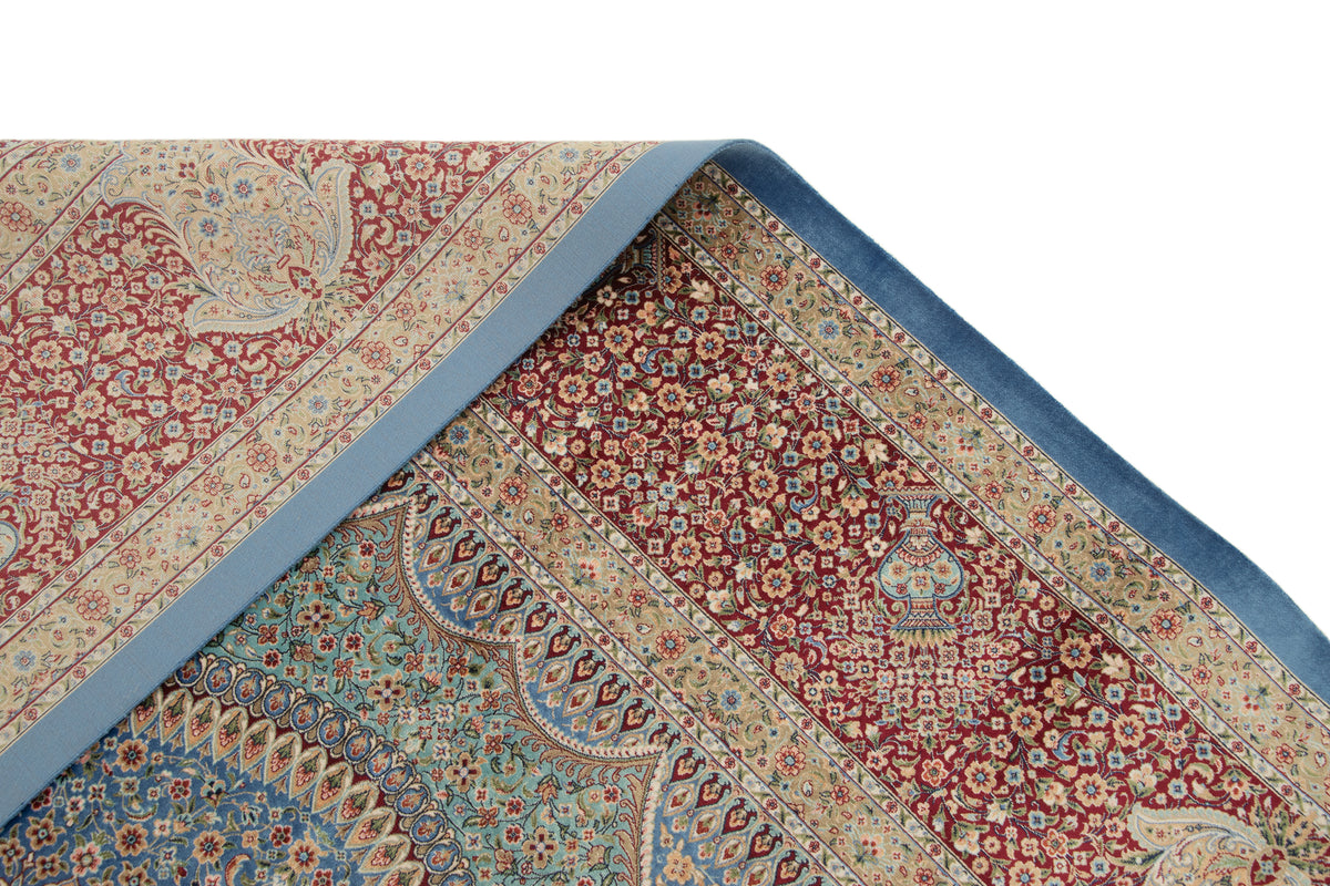 Rechteck Teppich Ghom Design in Blau von Hadorn™ - Lifestyle Image