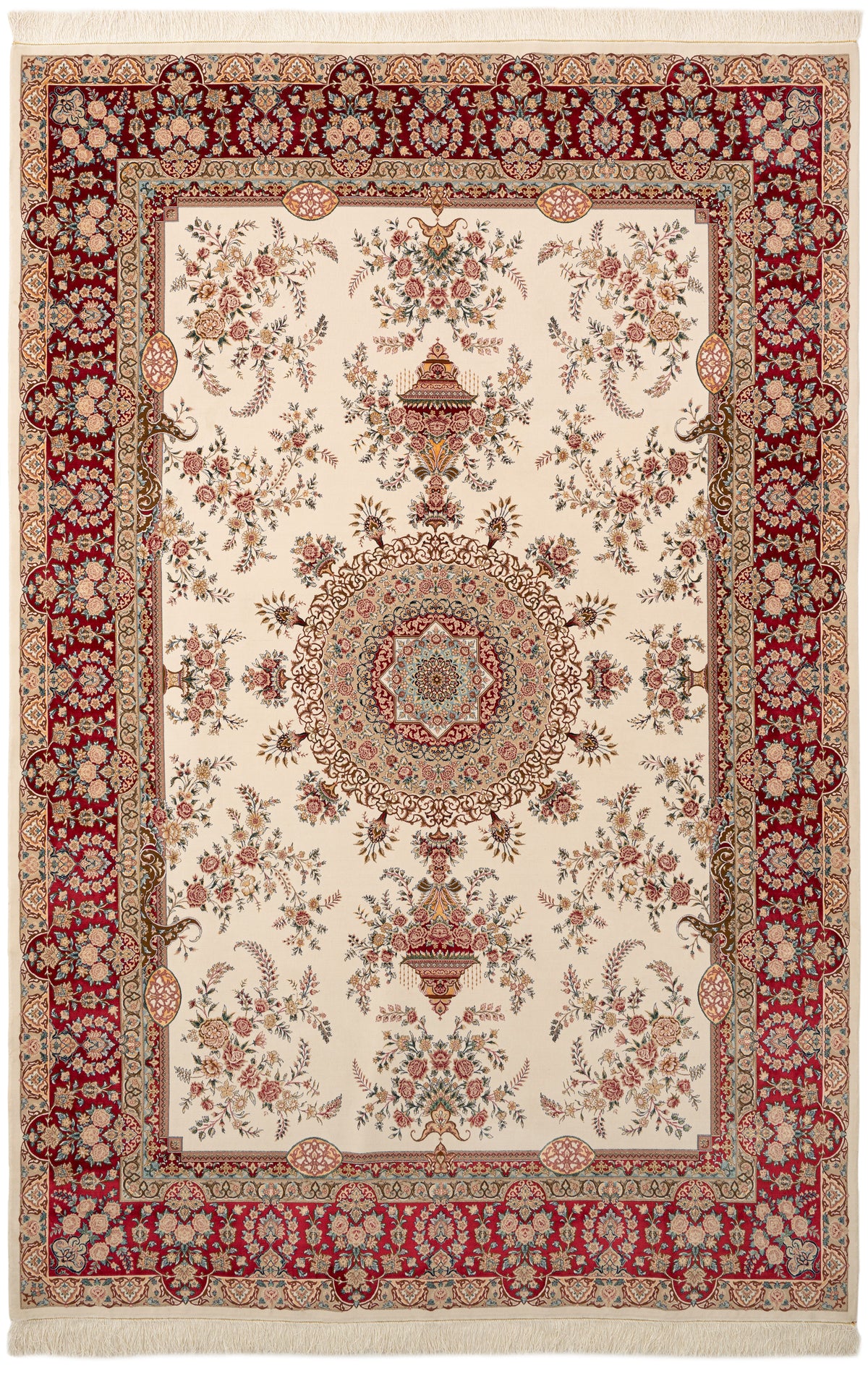 Rechteck Teppich Ghom Design in Beige von Hadorn™ - Lifestyle Image