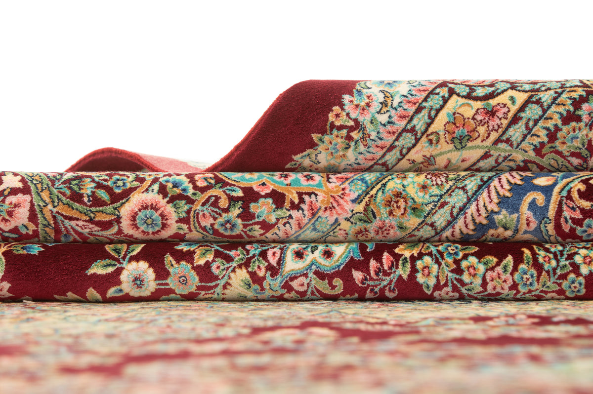 Rechteck Teppich Ghom Design in Rot von Hadorn™ - Lifestyle Image
