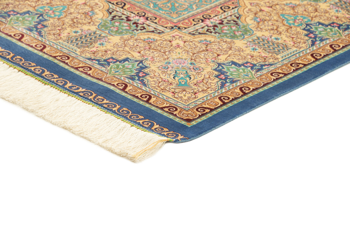 Rechteck Teppich Ghom Design in Blau von Hadorn™ - Lifestyle Image