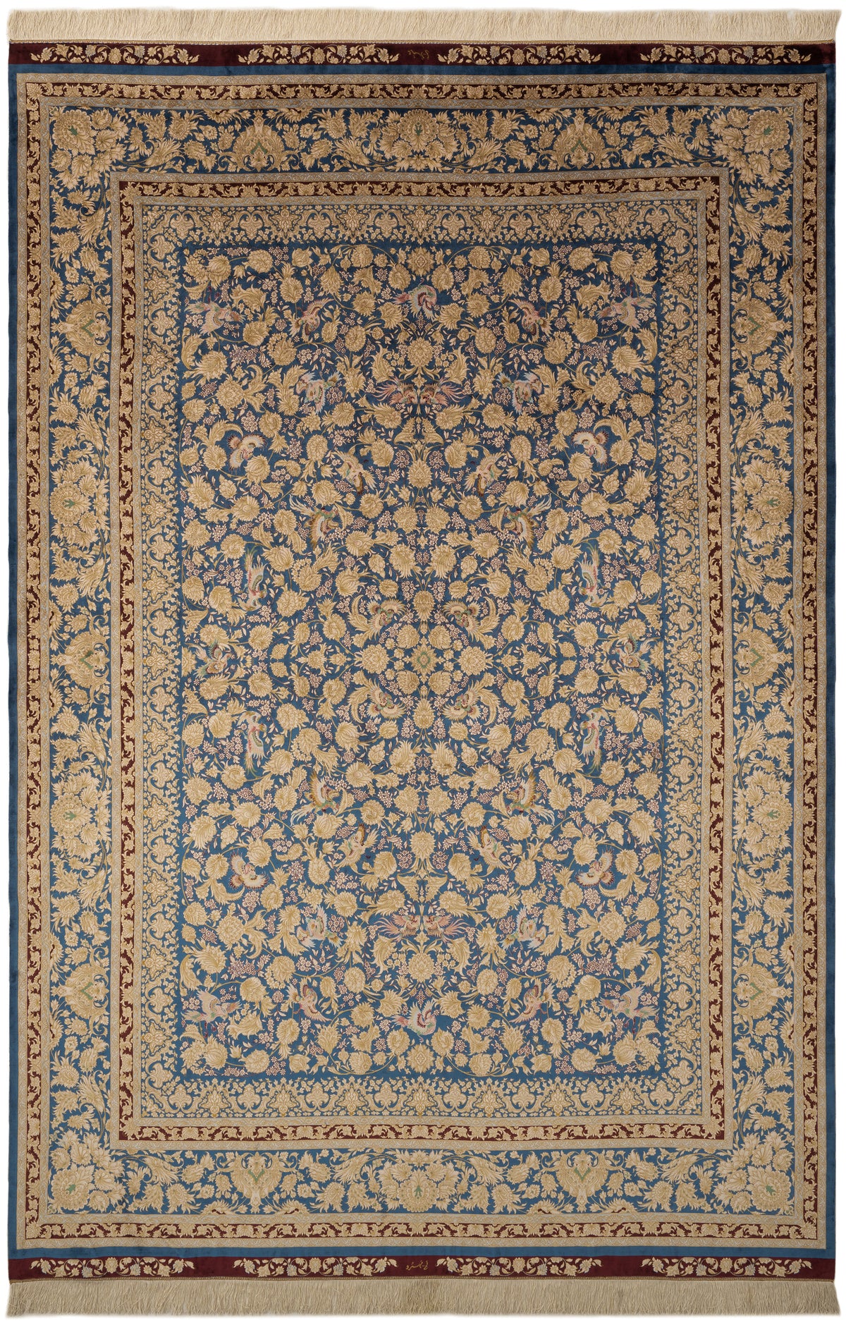 Rechteck Teppich Ghom Design in Blau von Hadorn™ - Lifestyle Image