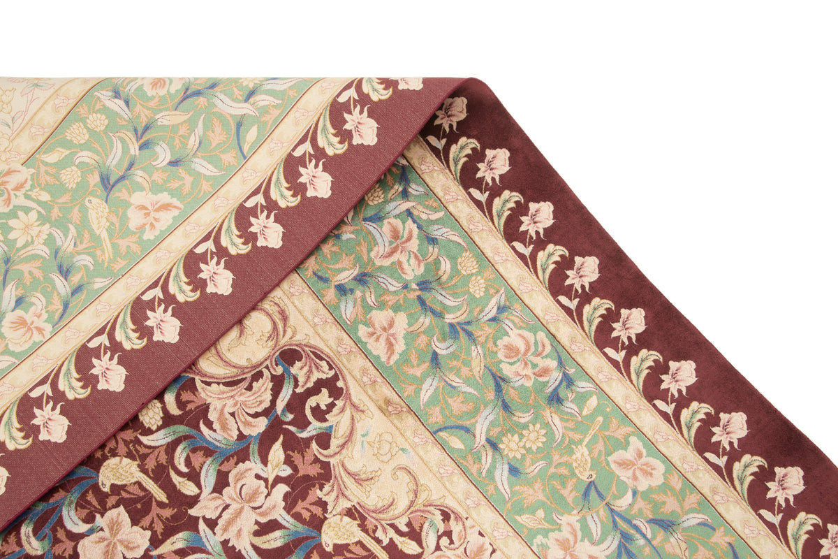 Rechteck Teppich Ghom Design in Burgund von Hadorn™ - Lifestyle Image