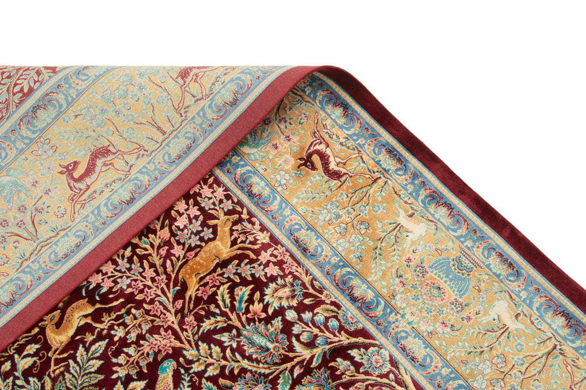 Rechteck Teppich Ghom Design in Rot von Hadorn™ - Lifestyle Image