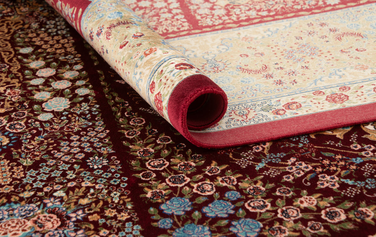 Rechteck Teppich Ghom Design in Rot von Hadorn™ - Lifestyle Image