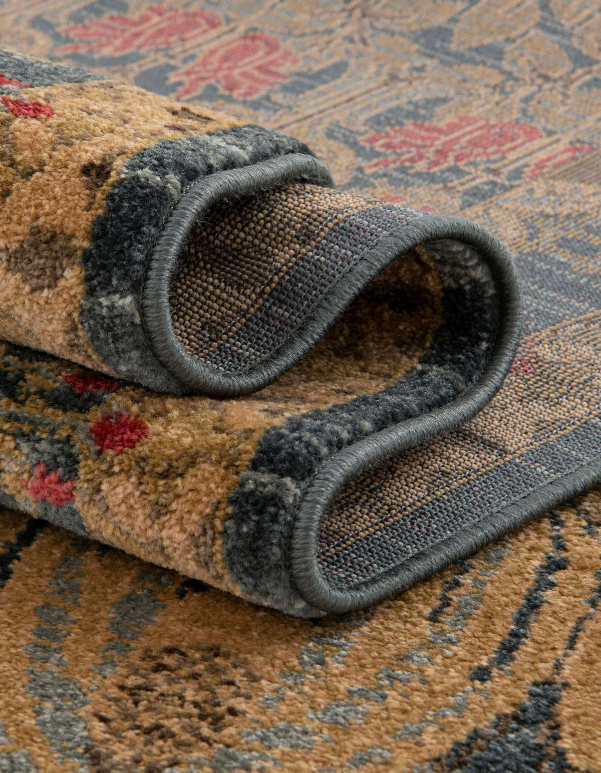 Rund Teppich Kensington in Marineblau von Hadorn™ - Lifestyle Image