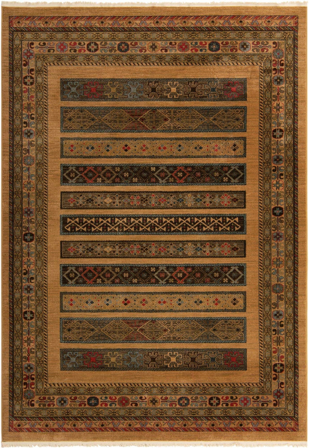 Rechteck Teppich Kashkuli Gabbeh in Tan von Hadorn™ - Lifestyle Image