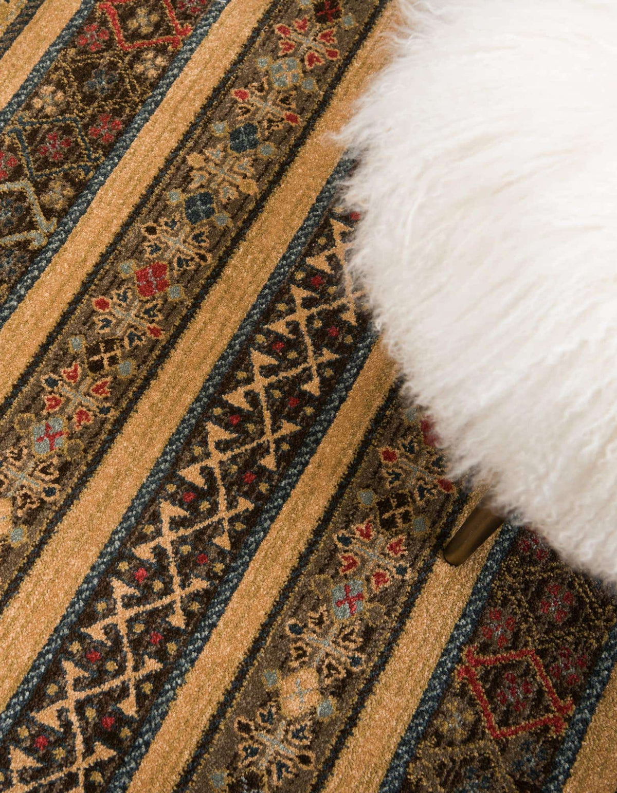 Rechteck Teppich Kashkuli Gabbeh in Tan von Hadorn™ - Lifestyle Image