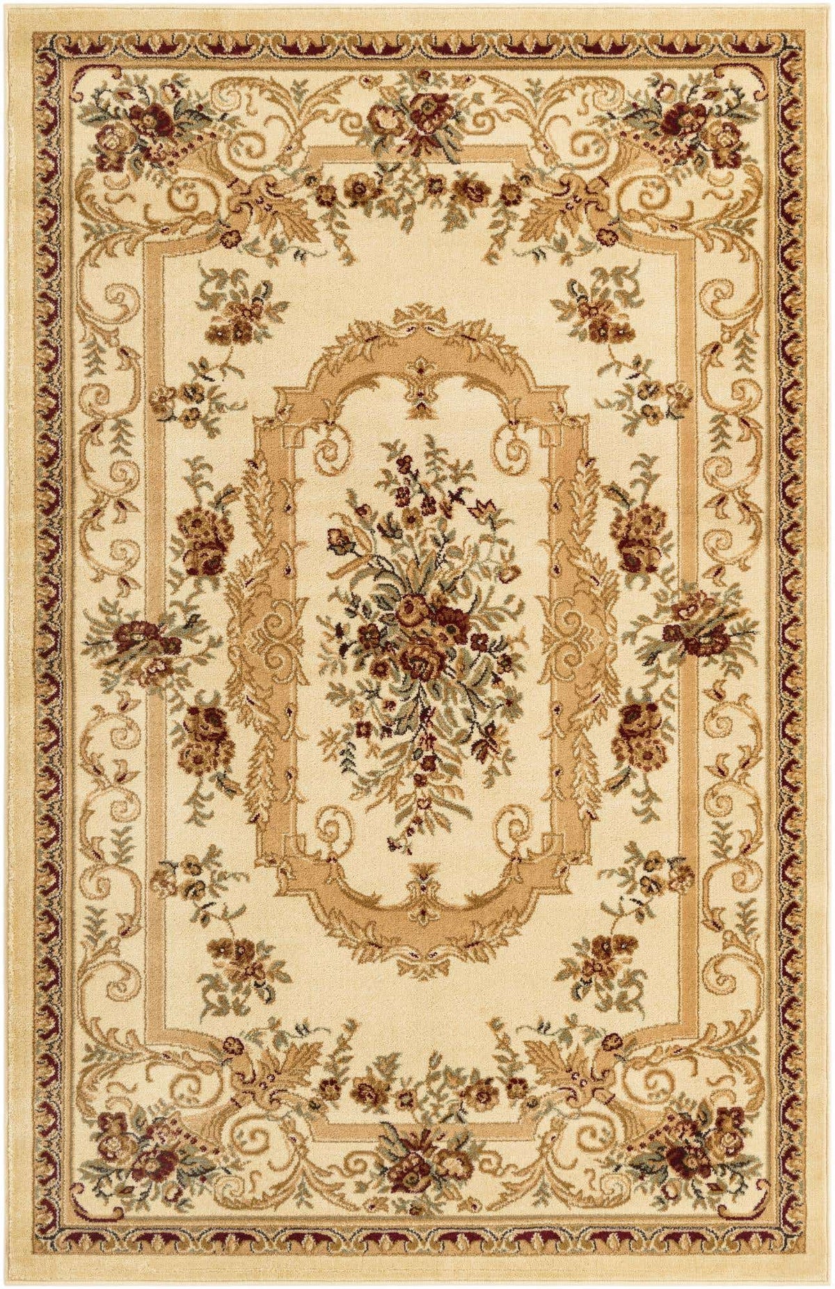 Rechteck Teppich Classic Aubusson in Creme von Hadorn™ - Lifestyle Image