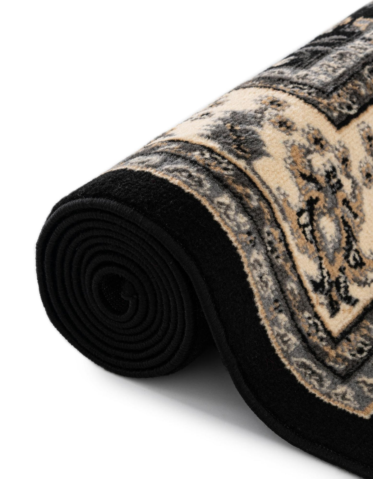 Läufer Teppich Kashan Design in Schwarz von Hadorn™ - Lifestyle Image