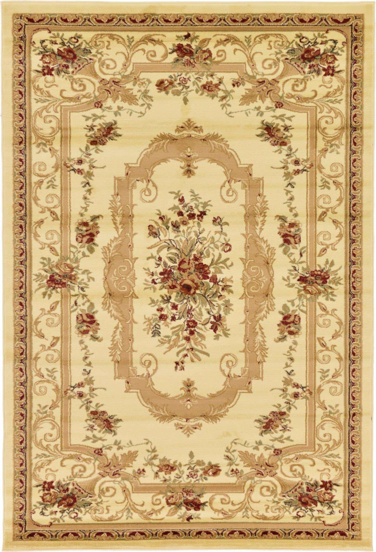 Rechteck Teppich Classic Aubusson in Creme von Hadorn™ - Lifestyle Image