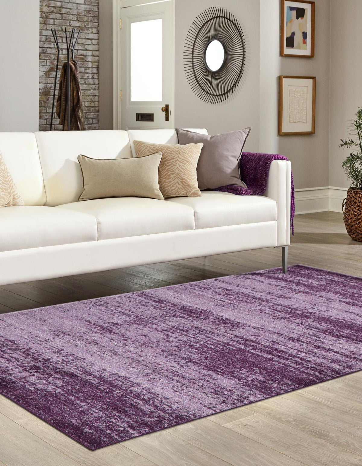 Rechteck Teppich Loft in Violett von Hadorn™ - Lifestyle Image