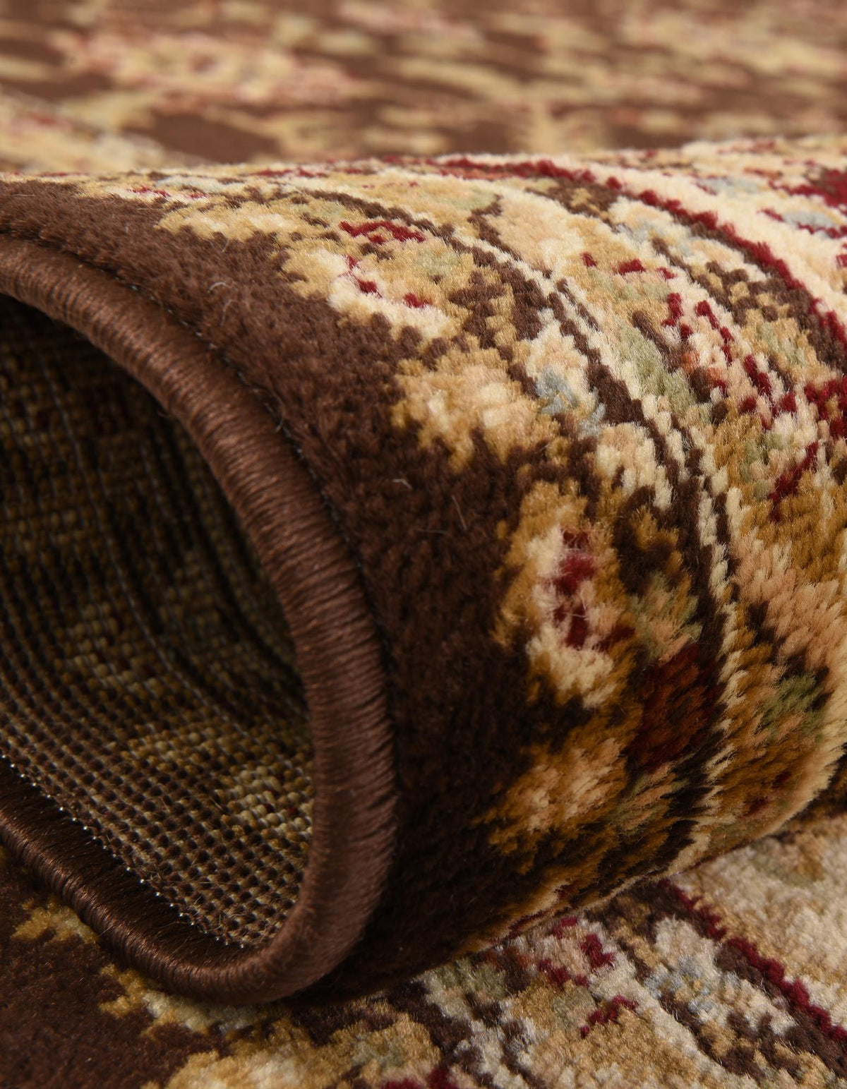 Quadratisch Teppich Classic Agra in Braun von Hadorn™ - Lifestyle Image