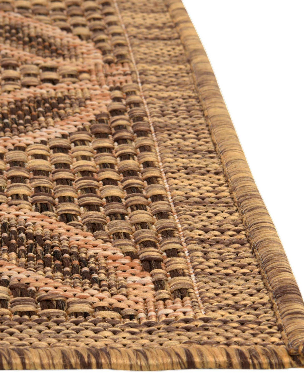 Rechteck Outdoor Teppich Outdoor Trellis in Hellbraun von Hadorn™ - Lifestyle Image