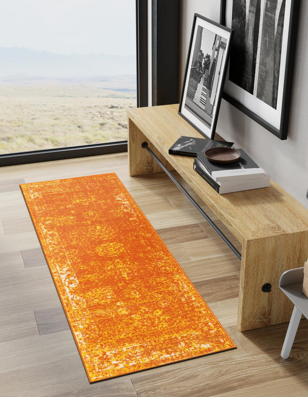 Läufer Teppich Monaco in Orange von Hadorn™ - Lifestyle Image