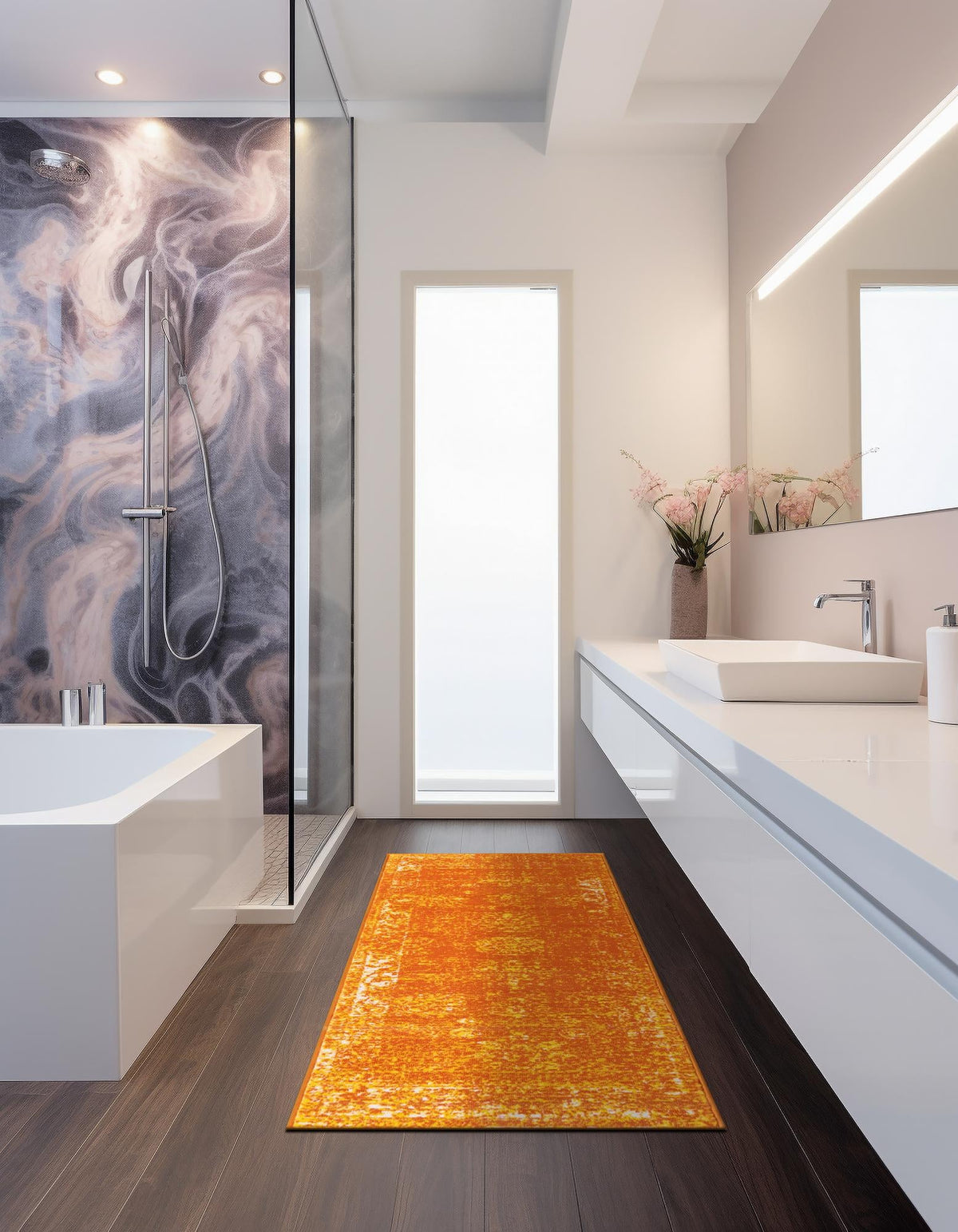 Läufer Teppich Monaco in Orange von Hadorn™ - Lifestyle Image