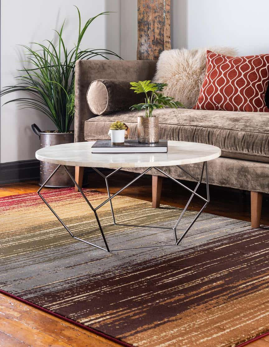Rechteck Teppich Coffee Shop in Beige von Hadorn™ - Lifestyle Image