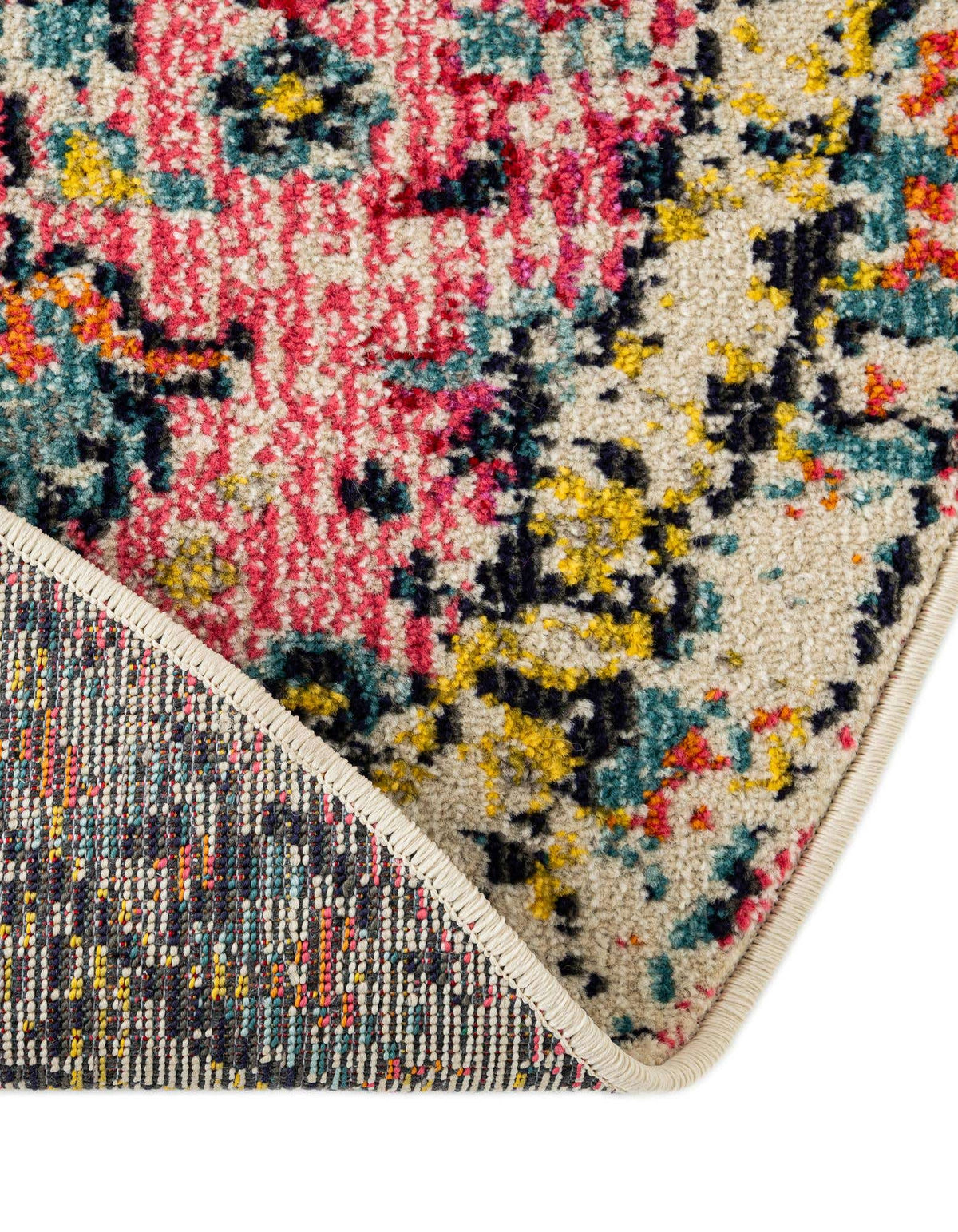 Rund Teppich Alta in Rosa von Hadorn™ - Lifestyle Image