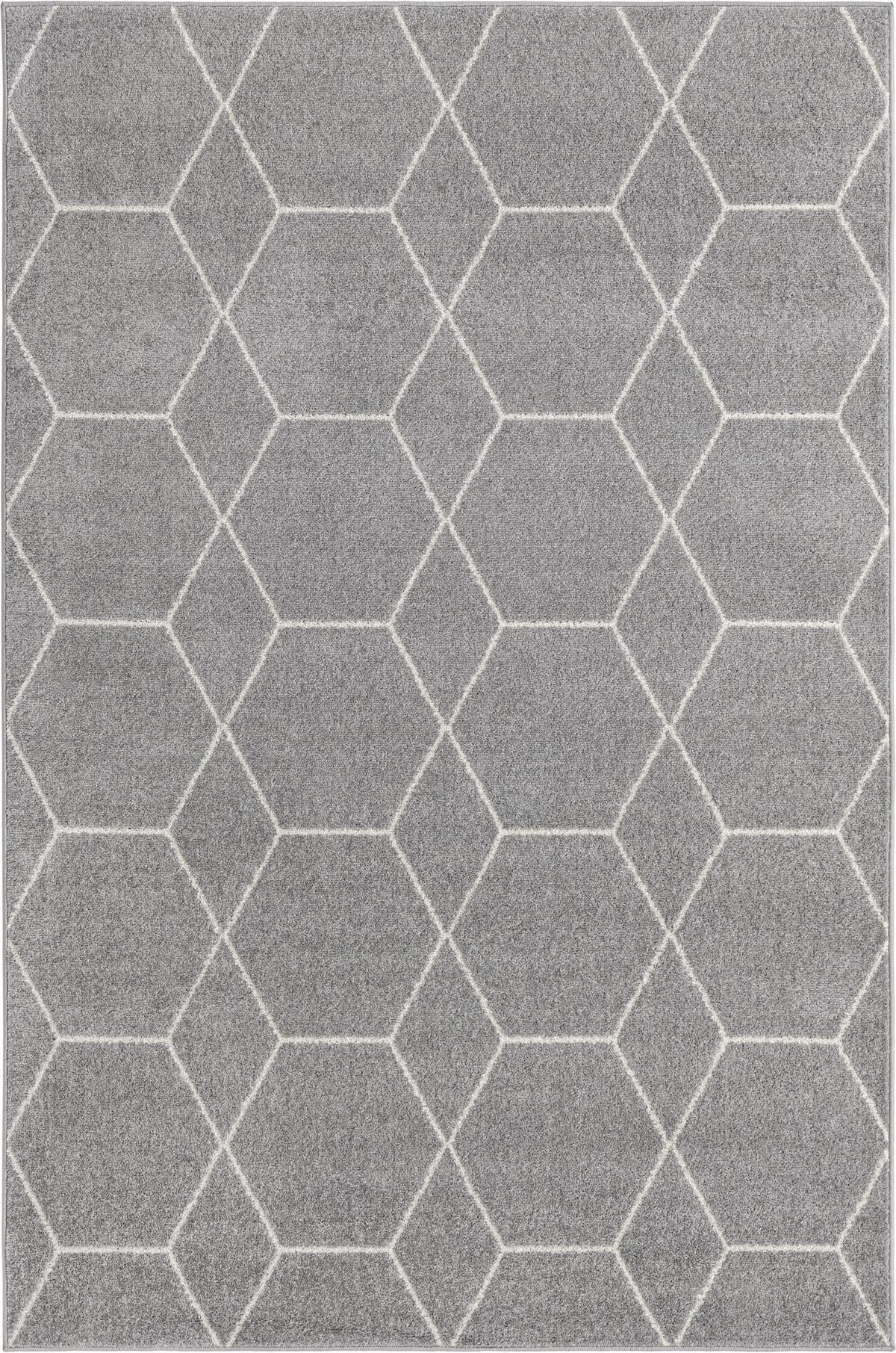 Rechteck Teppich Trellis Frieze in Hellgrau von Hadorn™ - Lifestyle Image