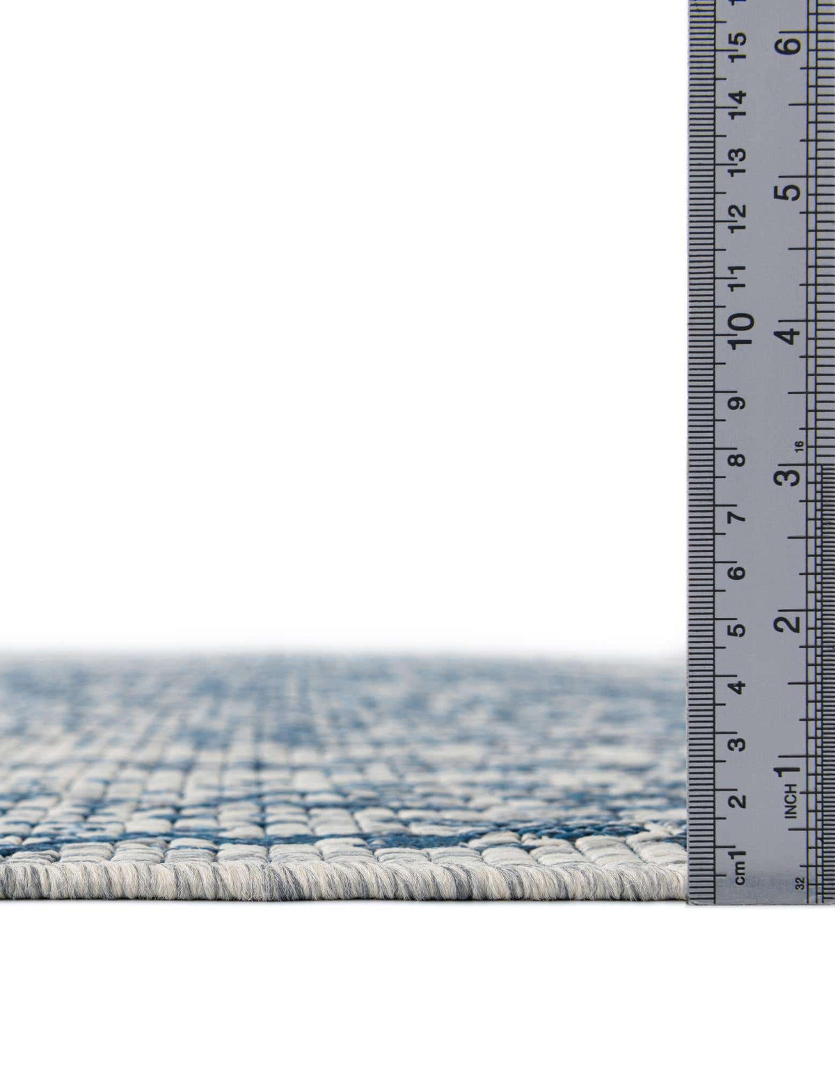 Rechteck Outdoor Teppich Outdoor Traditional in Blau von Hadorn™ - Lifestyle Image