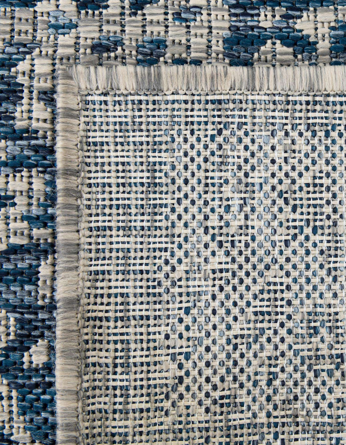Rechteck Outdoor Teppich Outdoor Traditional in Blau von Hadorn™ - Lifestyle Image