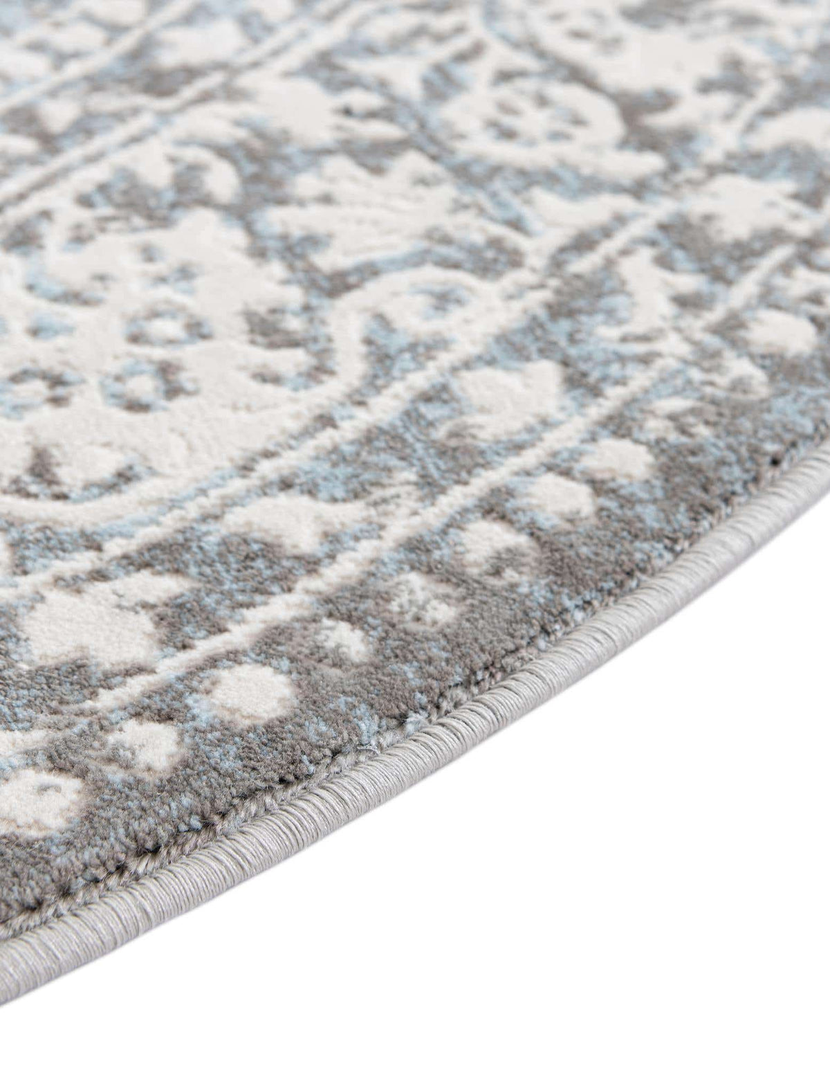 Rund Teppich New Vintage in Hellblau von Hadorn™ - Lifestyle Image