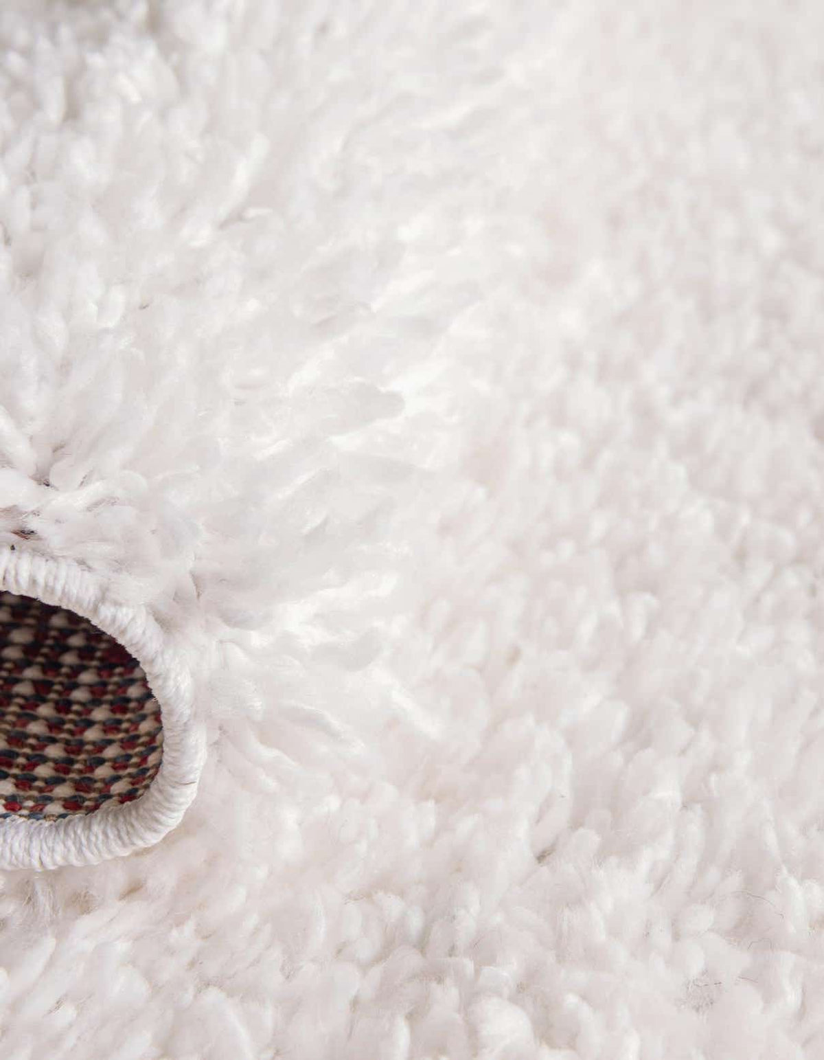 Rund Hochflorteppich Zermatt Shag in Weiss von Hadorn™ - Lifestyle Image