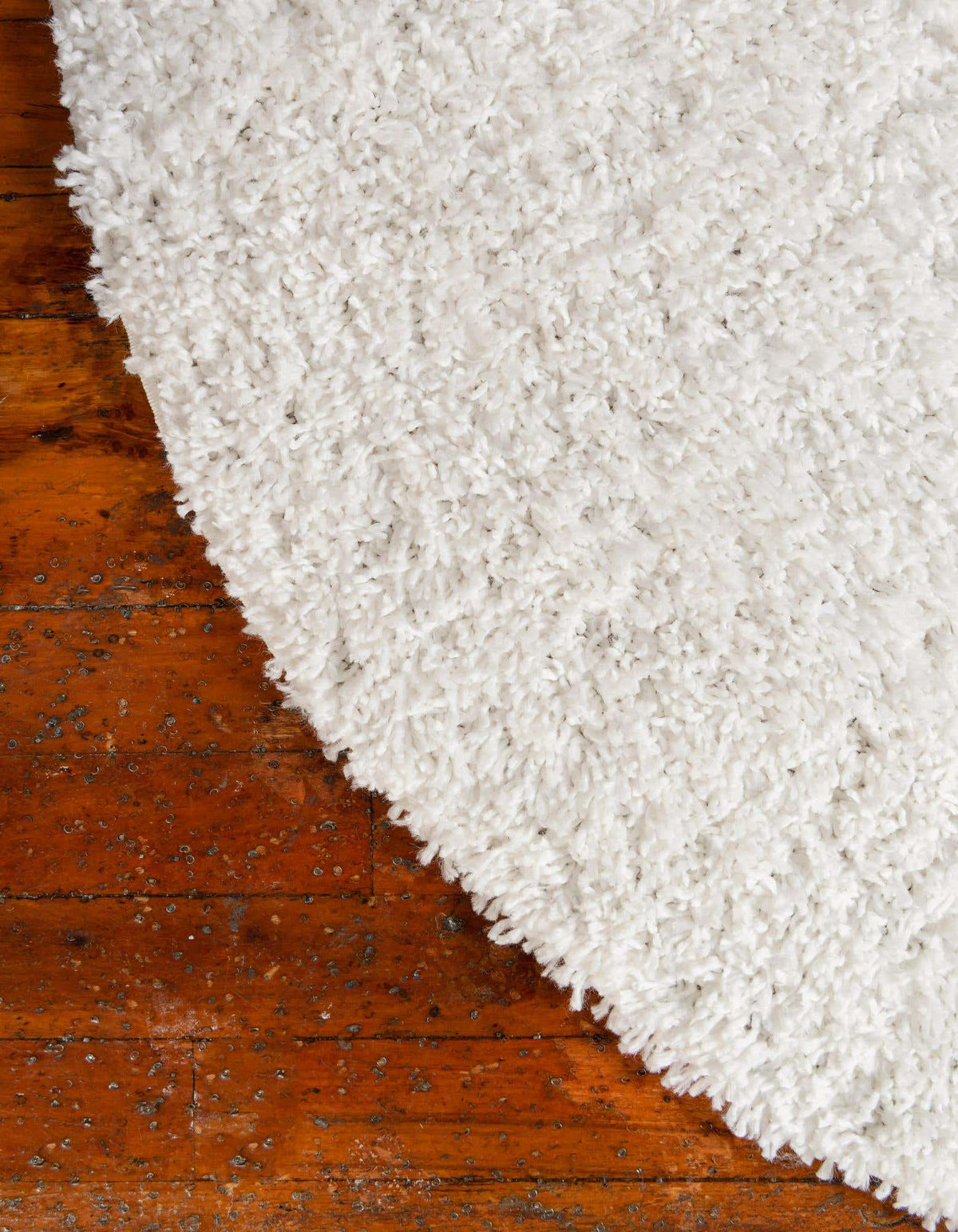 Rund Hochflorteppich Zermatt Shag in Weiss von Hadorn™ - Lifestyle Image