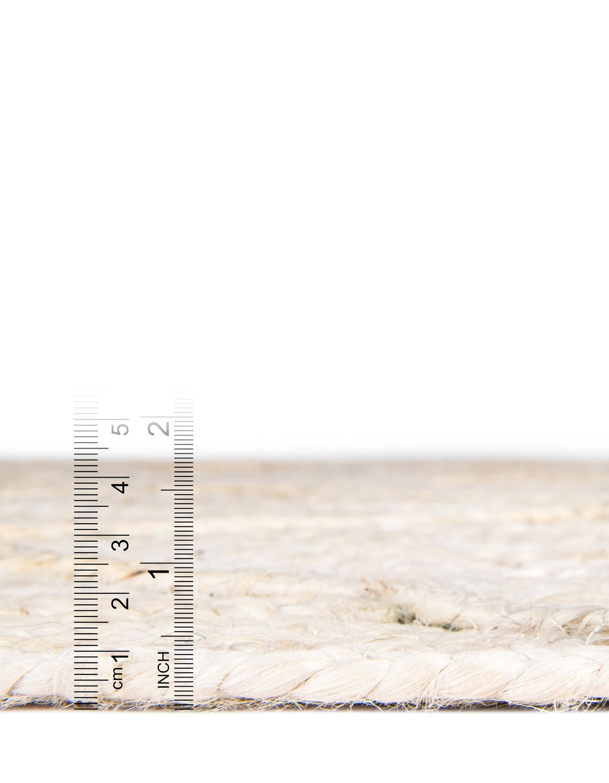 Rechteck Handgeflochten Teppich Braided Jute in Elfenbein von Hadorn™ - Lifestyle Image