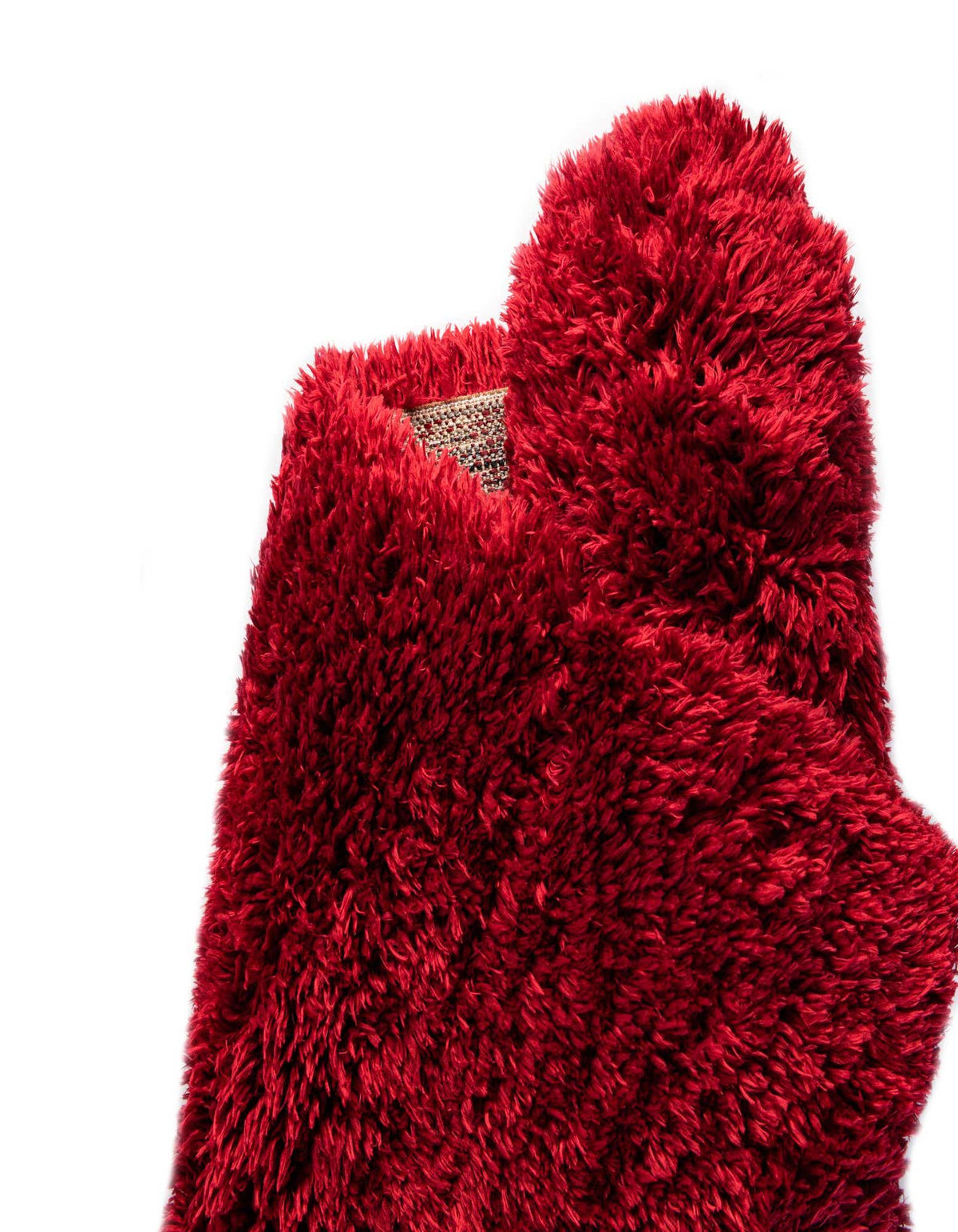 Rechteck Hochflorteppich Infinity Shag in Merlot von Hadorn™ - Lifestyle Image