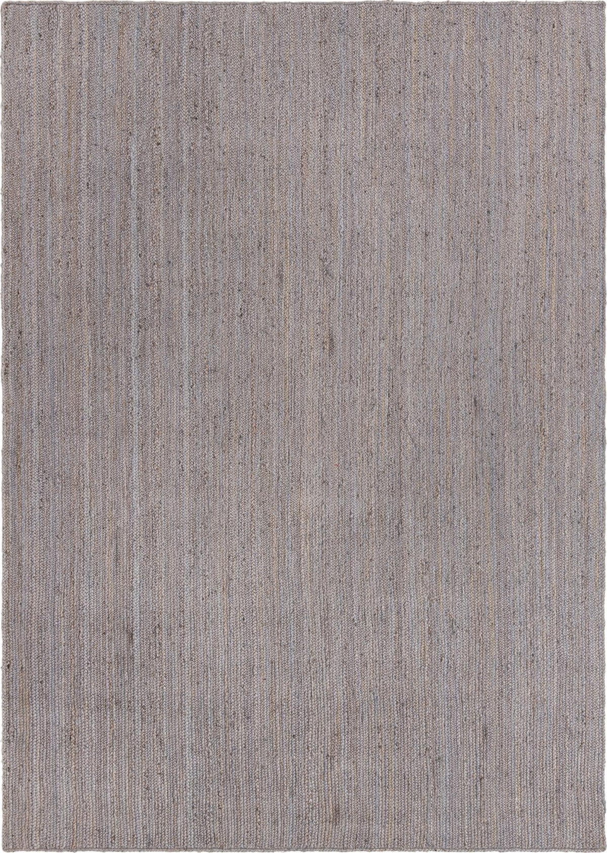 Rechteck Handgeflochten Teppich Braided Jute in Grau von Hadorn™ - Lifestyle Image