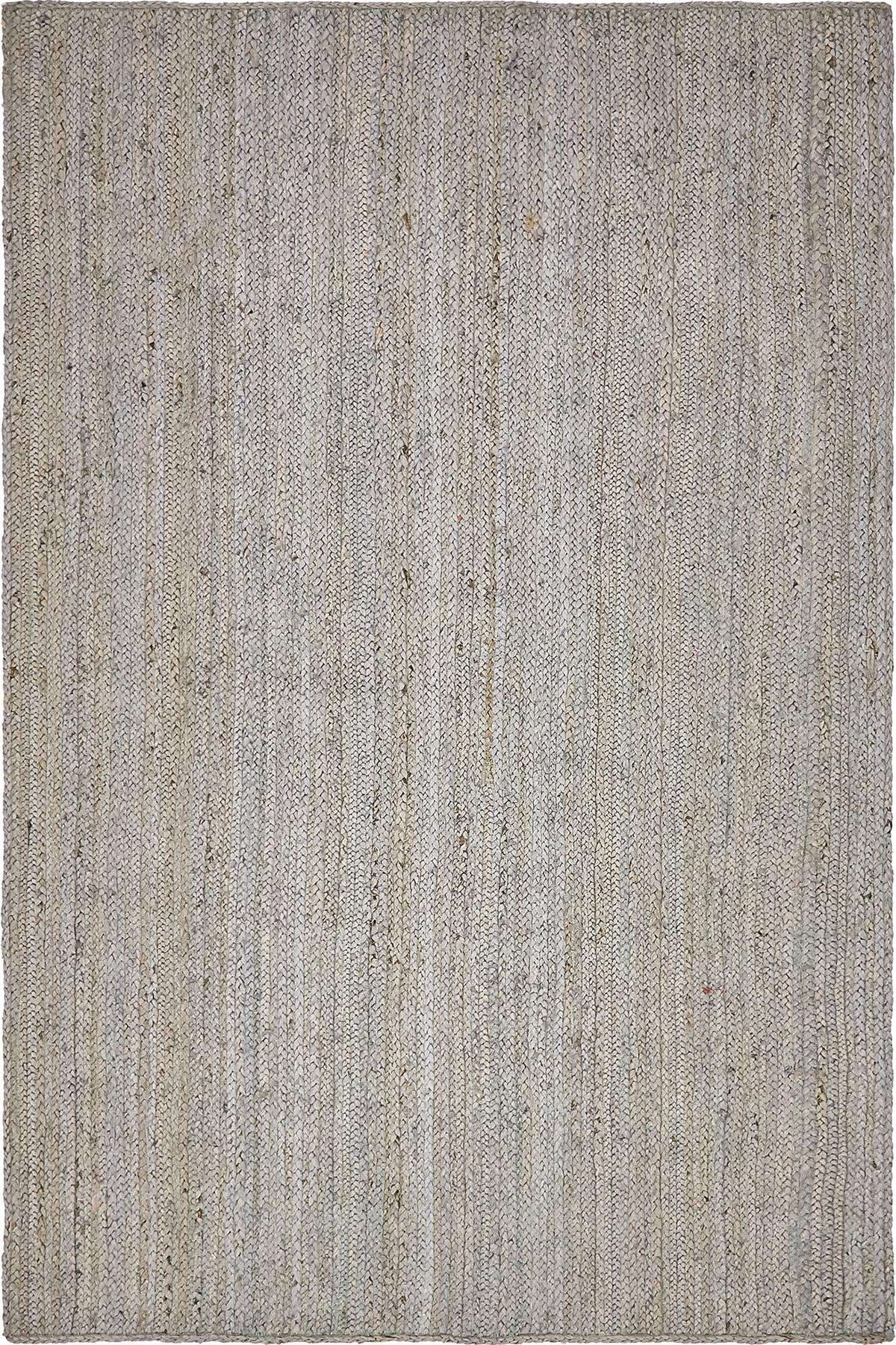 Rechteck Handgeflochten Teppich Braided Jute in Grau von Hadorn™ - Lifestyle Image