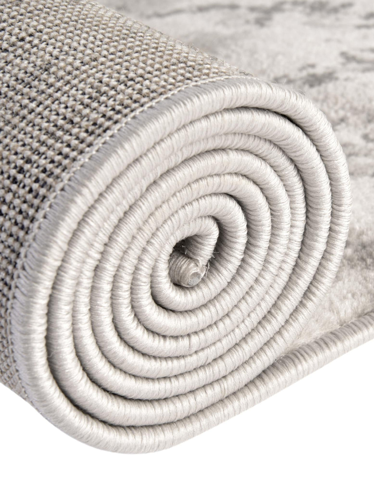 Rund Teppich Metropolis in Hellgrau von Hadorn™ - Lifestyle Image