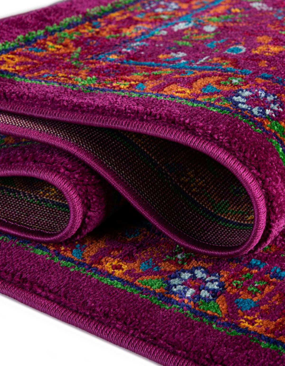 Rund Teppich Calypso in Rosa von Hadorn™ - Lifestyle Image