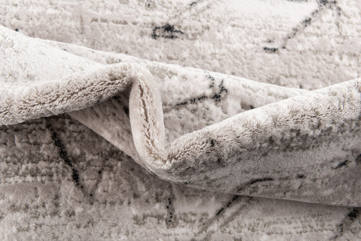 Quadratisch Teppich Davos Spice in Grau von Hadorn™ - Lifestyle Image