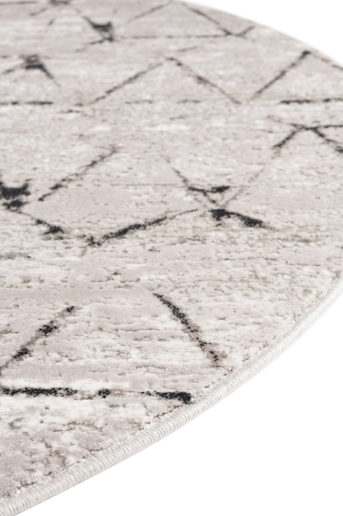 Rund Teppich Davos Spice in Grau von Hadorn™ - Lifestyle Image