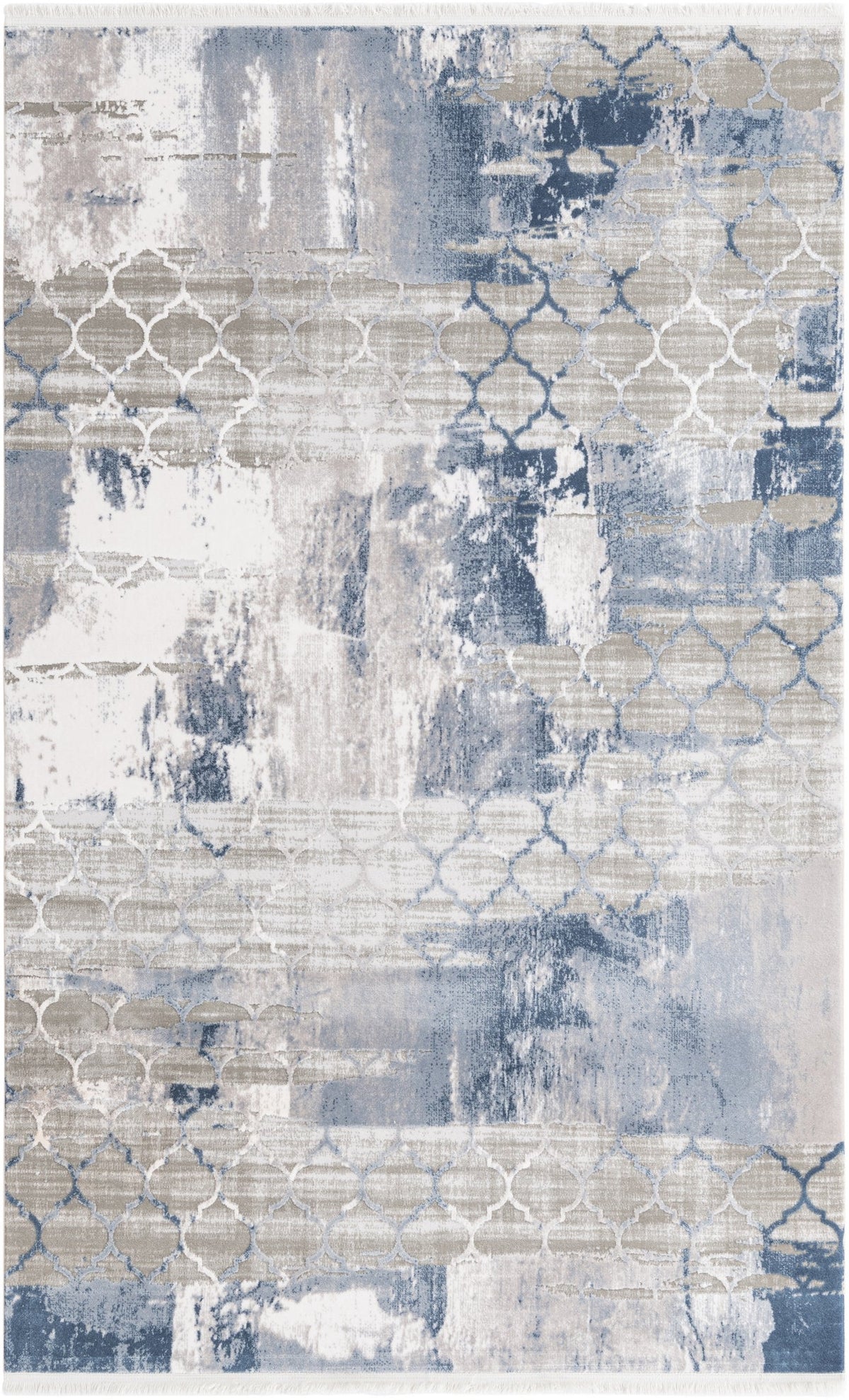 Rechteck Teppich Davos Mesh in Blau von Hadorn™ - Lifestyle Image
