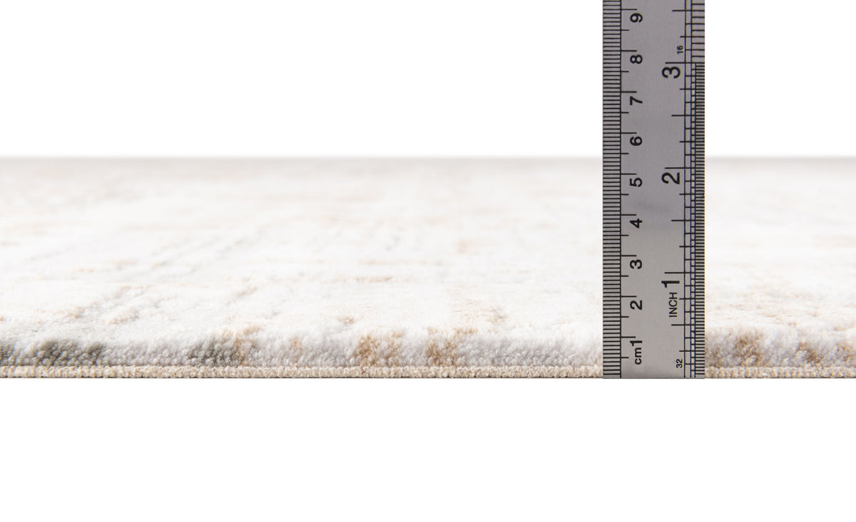Quadratisch Teppich Davos Miracle in Beige von Hadorn™ - Lifestyle Image