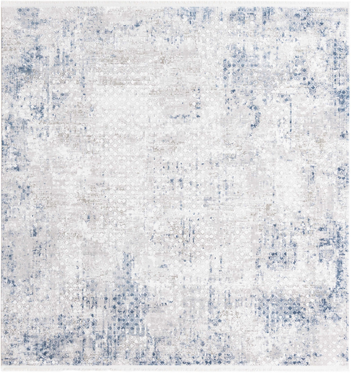 Quadratisch Teppich Davos Magic in Blau von Hadorn™ - Lifestyle Image