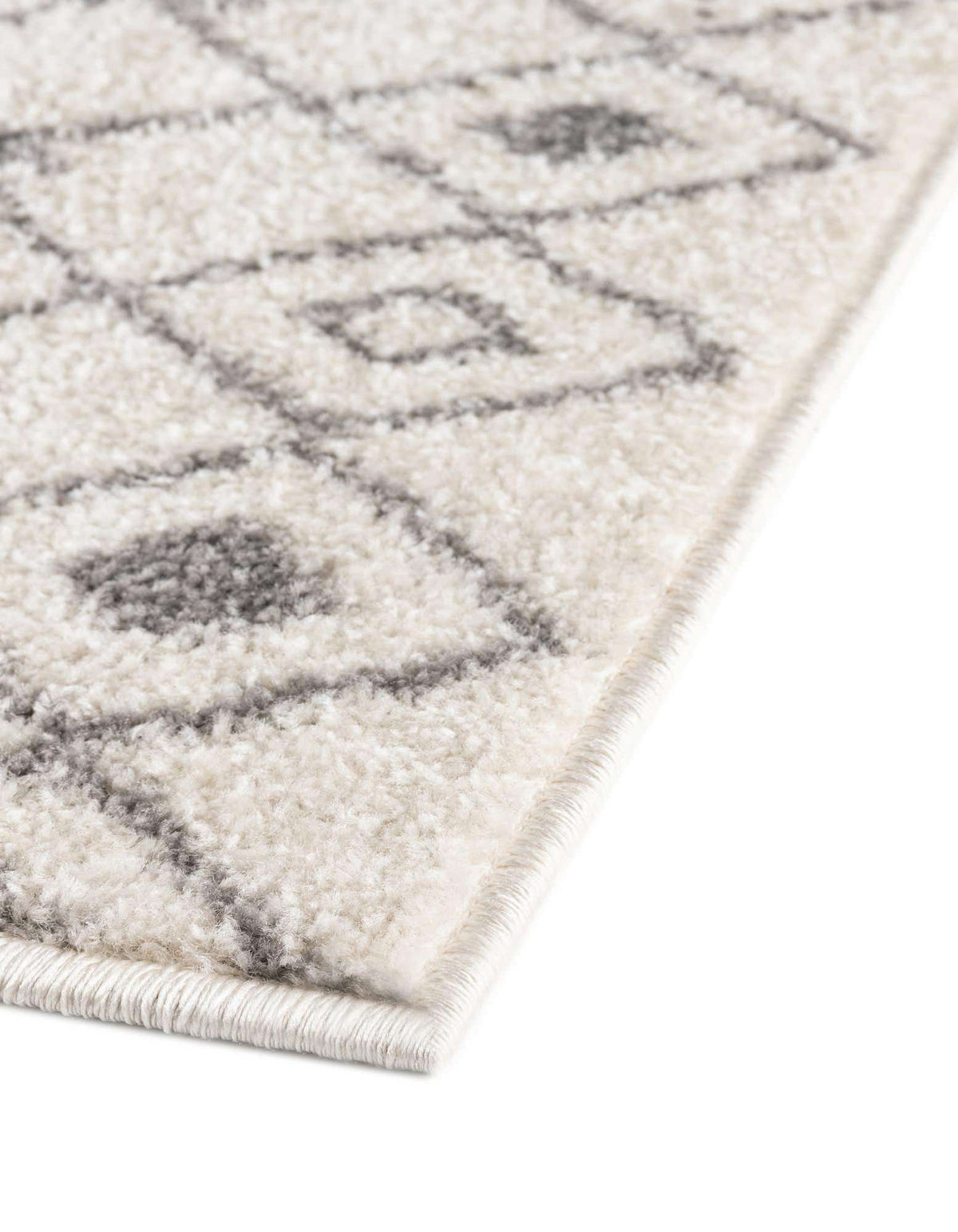 Quadratisch Teppich Moroccan Trellis in Elfenbein und Grau von Hadorn™ - Lifestyle Image